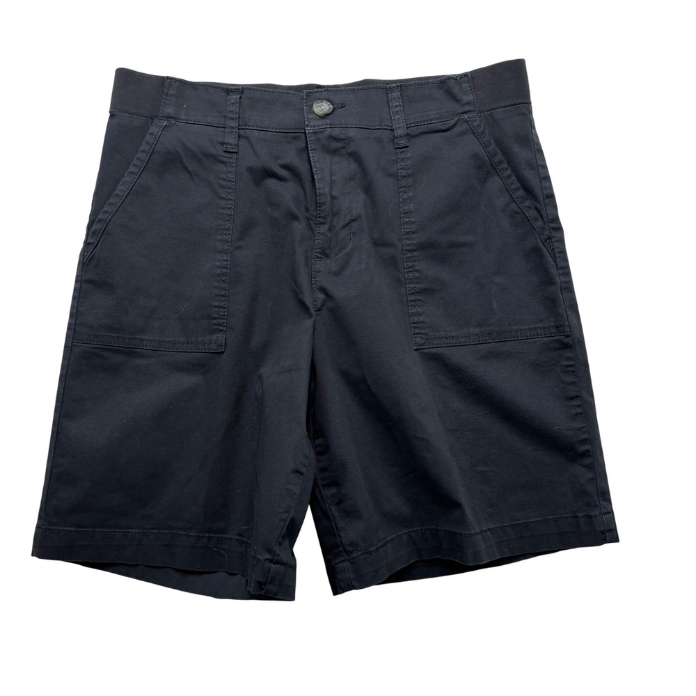 Lee Workwear Womens Black Utility Shorts High Rise Stretch Size‎ 12 Medium #973